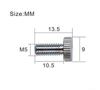 Set of 6 pcs Electric Guitar Tremolo Bridge Fine Tuning Screws Compatible with Floyd Rose, Chrome/Black/Gold for Intonation Adjustment(Gold)