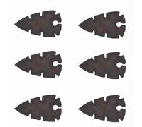 (Set of 6 Pcs) Mahogany Obsidian Shape #3 Arrowhead Stone Natural Handmade Arrowhead 2 to 2.5 Inches-Blessfull Healing