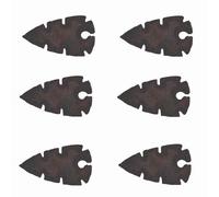 (Set of 6 Pcs) Mahogany Obsidian Shape #4 Arrowhead Stone Natural Handmade Arrowhead 2 to 2.5 Inches-Blessfull Healing