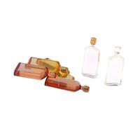 Set of 6 Pieces Miniature Whisky Bottles Model Dollhouse Foods Accessories