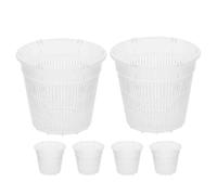 Set of 6 plastic gardening pots for beginners, orchid pots, flower containers, home supplies