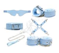 Set of 6 Plush Couple's Indoor Fashion Pieces - Sport Accessories-UKhlT12 (Blue)
