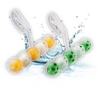 Set Of 6 Powerball Toilet Bowl Cleaner Clip On Rim Blocks Fresh Lemon & Fresh Pine Freshener
