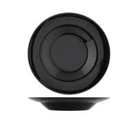 Set of 6 Premiere Pasta Black 28 cm Opal Glass Plates H&H