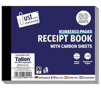 Set of 6 Professional ReceitBook/DuplicateBook/Triplicate Book/Invoice Book - Half Size & Full Size with Carbon Sheets (80 Pages Half Size Receipt Book)