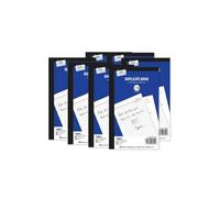 Set of 6 Professional ReceitBook/DuplicateBook/Triplicate Book/Invoice Book - Half Size & Full Size with Carbon Sheets (80 Pages Full Size Duplicate Book)