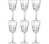 Set of 6 RCR Luxion Crystal 20cl Etna Wine Glasses Set SAME DAY SHIP