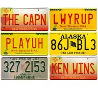 - Set of 6 replica license plates of the cars of the TV series BREAKING BAD - PF19