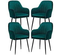 Set of 6 RusticLeather Dining Chairs with Curved Back Design Durable Carbon Steel LegsIdeal for Restaurant Bar Kitchen or Living Room Decor