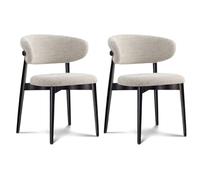 Set of 6 RusticLeather Dining Chairs with Curved Back Sturdy Carbon Steel LegsIdeal for Restaurant Bar Kitchen Living Room Modern Decor