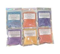 Set of 6 Scented Soaking Epsom Salts - Sweet & Fruity - Bath, Foot Soak - UK