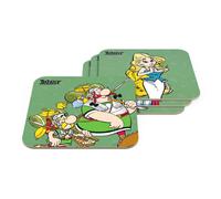 SD Toys Asterix Legionnaire Coasters, Cork, Multicoloured, 3 x 9 x 9 cm, Pack of 6