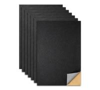 Set of 6 Self-Adhesive Leather Patches Black Leather Repair Set 30 x 20 cm | Faux leather patches self-adhesive repair set for repairing leather furniture and car seats