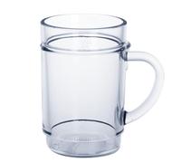 Set of 6 Stackable Unbreakable Dishwasher Safe Crystal Clear Mugs. Capacity 300ml / 10.6oz. Ideal for All Drinks hot or Cold. Perfect for Mulled Wine