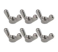 Set Of 6 Steel Thumb Nut Quick Release Nut Hand Tighten Fasteners For Furniture Assembly & Outdoor Structure Building Home Repair