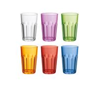 SET OF 6 TALL TUMBLERS "HAPPY HOUR"