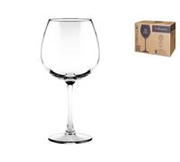 Set Of 6 Transparent Glass Goblets Enoteca Model