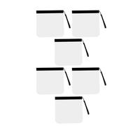 Set of 6 Travel Pouches with Clear Designs Travel Bags Makeup Bag and Practical Items Organizers Protective Gear for Electronics