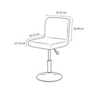 Set of 6 Velvet Bar Stool Seat Covers Stretch Square Swivel Protector for Medium Chairs Stylish ge Perfect for 2 4 6 Seat Bars & Easy to Clean