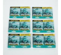 Set of 6 Visio-Clean Motorex Wipes for Motorcycle Visor and Helmet Cleaning