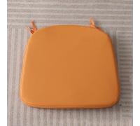 Set of 6 Washable ge Square Dining Room Chair Cushions 40x40cm - Comfortable Non-Slip Seat Pads for Kitchen & Country House Chairs - Perfect for Home Decor