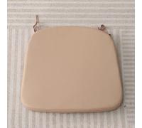 Set of 6 Washable Square Dining Chair Cushions 40x40 cm Olive Green No Ties Perfect for Kitchen & Country Home Comfortable Seating for 1 to 6 People