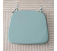 Set of 6 Washable Square Dining Room Chair Seat Cushions 40x40 cm - Blue Country Kitchen Chair Cushions for Comfort and Style - Ideal for Home Decor