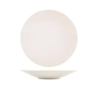 Set of 6 white porcelain plates, diameter 32 cm Saturnia