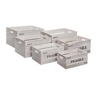Set of 6 Wooden crates