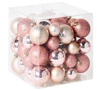 Set of 60 Baubles TYIN Pink