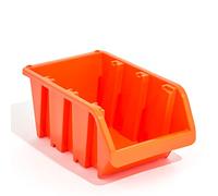 Set of 60 XL extra large orange plastic storage bin IN-Box, size 5