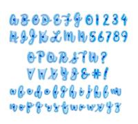 Set of 66 Letter Number Cake Stamps, Embossed Alphabet Number Tool, Decoration, Letter Cutters for Fondant, Fondant Cookie Cutter Letters, Reusable Numbers and Letter Shapes Set