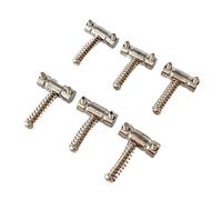 Set Of 6Pcs Electric Guitar Bridge Saddles String Saddles Plate Block Musical Instrument Accessory Replacement Part Set