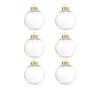 Set of 6pcs Metal Hangers New Year Party Ornaments for DIY Holiday Decorations