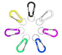 Set of 7 carabiners of colors + 7 key-doors