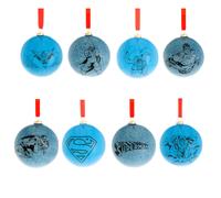 Set of 7 DC Comic Christmas Baubles - Superman