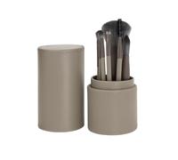 Set of 7 Make-Up Brushes with Case | Brushes for Powder, Foundation and Eyeshadow | FSC Wooden Handle | Professional and Sustainable Makeup Kit