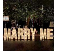 Set of 7 MARRY ME Letters LED Light, Large MARRY ME Marquee Mosaic Light Sign for Proposal Engagement Valentine's Day Party, 100CM/3.3FT