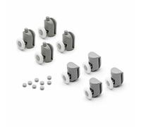 Set Of 8 (4 Tops And 4 Bottom) Shower Part Shower Door Rollers/runners (Suitable For Wickes Showers) 23mm Wheel Diameter L001
