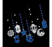 Set Of 8 Acrylic Eid Holiday Decorations Hanging Pendants Set For Indoor And Outdoor Decoration Ornaments Indoor Outdoor Party Decoration