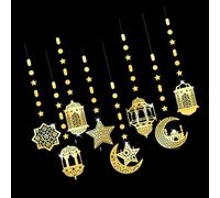 Set Of 8 Acrylic Eid Holiday Decorations Hanging Pendants Set For Indoor And Outdoor Decoration Ornaments Indoor Outdoor Party Decoration