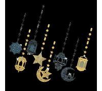 Set Of 8 Acrylic Eid Holiday Decorations Hanging Pendants Set For Indoor And Outdoor Decoration Ornaments Indoor Outdoor Party Decoration