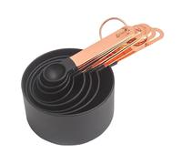 Set of 8 Baking Tool Set Stainless Steel Measuring Cups Measuring Spoons Metal Handle Kitchenwares for Baking Cooking