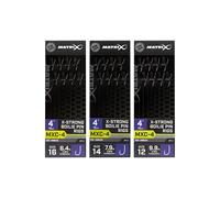 Set of 8 barbless leaders Matrix MXC-4 XS Boilie Pin Noir 0,20 mm