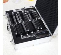 Set of 8 Chakra Quartz Crystal Tuning Fork for Sound Healing Meditation, Come with Suitcase & 2 Strikers(20mm)