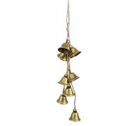 Set of 8 Christmas Bells Vintage Rustic Hanging Cow Bells Wind Chimes Bell Decorations Home Decorations Garden Crafts
