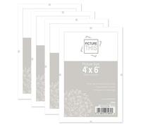 Set of 8 - Frameless Clip Frame 4''x 6'' Styrene Front Photo Poster Frame Certificate Frame Wall Hanging Picture Landscape or Portrait Photo Frame For Home Office Classic Wall Mountable Frames