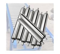 Set of 8 Galvanized Steel Conveyor Roller Replacement Diameters: 2.5cm 5.1cm 7.6cm 10.2cm 12.7cm Suitable for Various Applins & Heavy-Duty Design