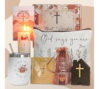 Set of 8 Gifts for Women, Christian Rituals Gift Set for Mum Sunflower Women Gifts, Mum Body Care Sets, Personalised Birthday Gift, Religious Rituals Gift Set