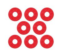 ＡＷＨＡＯ Set of 8 Guitar Strap Retaining Blocks, Sturdy Material And Easy Installation, Replacement Parts for Guitar Strap Protection, red